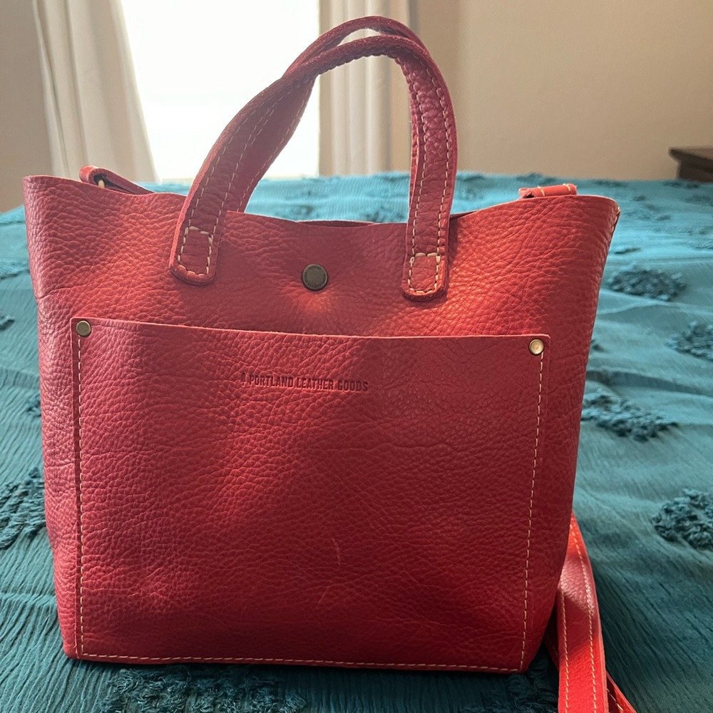 NWOT SUGAR Portland Leather Goods mini crossbody tote